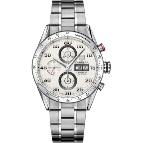 TAG Heuer Carrera Calibre 16 Day Date 43 Stainless Steel / Silver / Bracelet